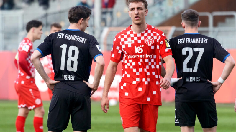 Der Mainzer Angreifer Nelson Weiper lief gegen den FSV Frankfurt für die 2. Mannschaft in der Regionalliga Südwest auf.