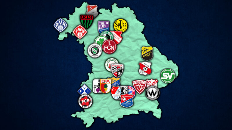 Teilnehmende Klubs am Zulassungsverfahren der Regionalliga Bayern.