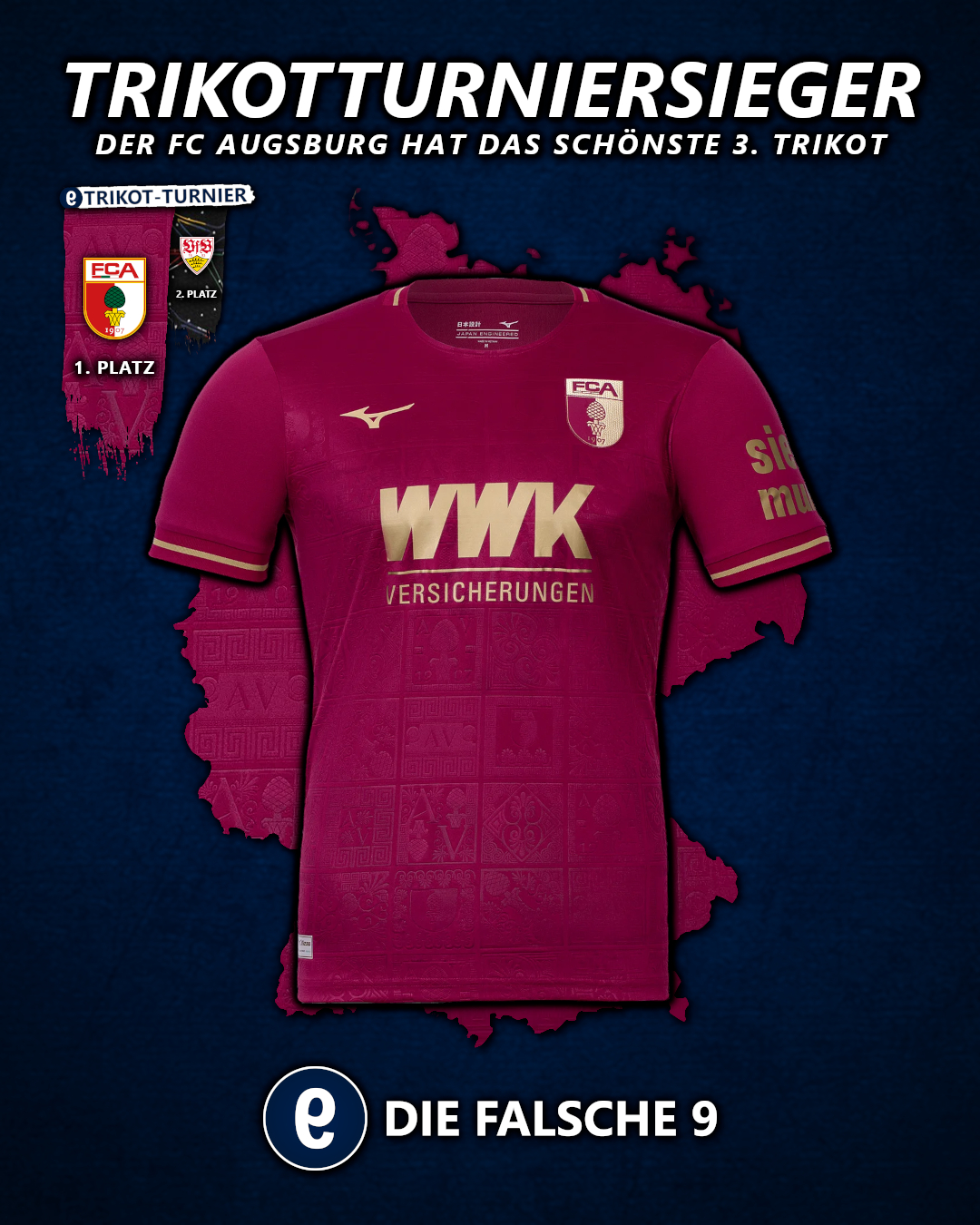 Das 3. Trikot des FC Augsburg.