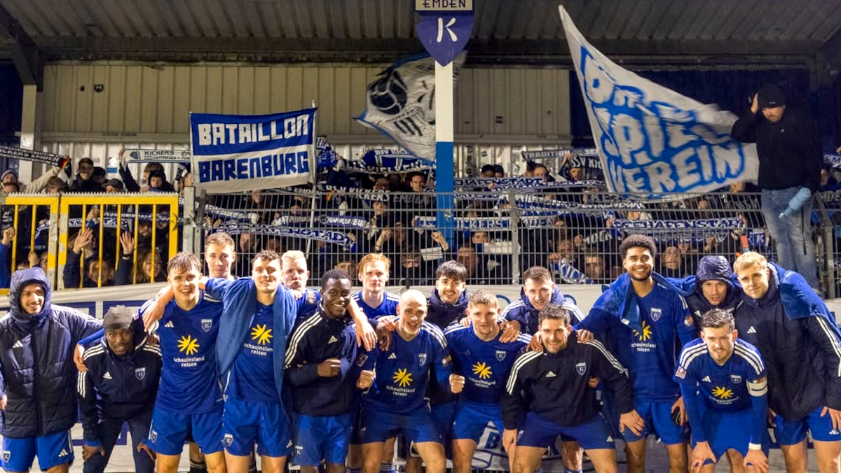 Du betrachtest gerade Kickers Emden	auf Platz 72 der Zuschauertabelle 2024/25