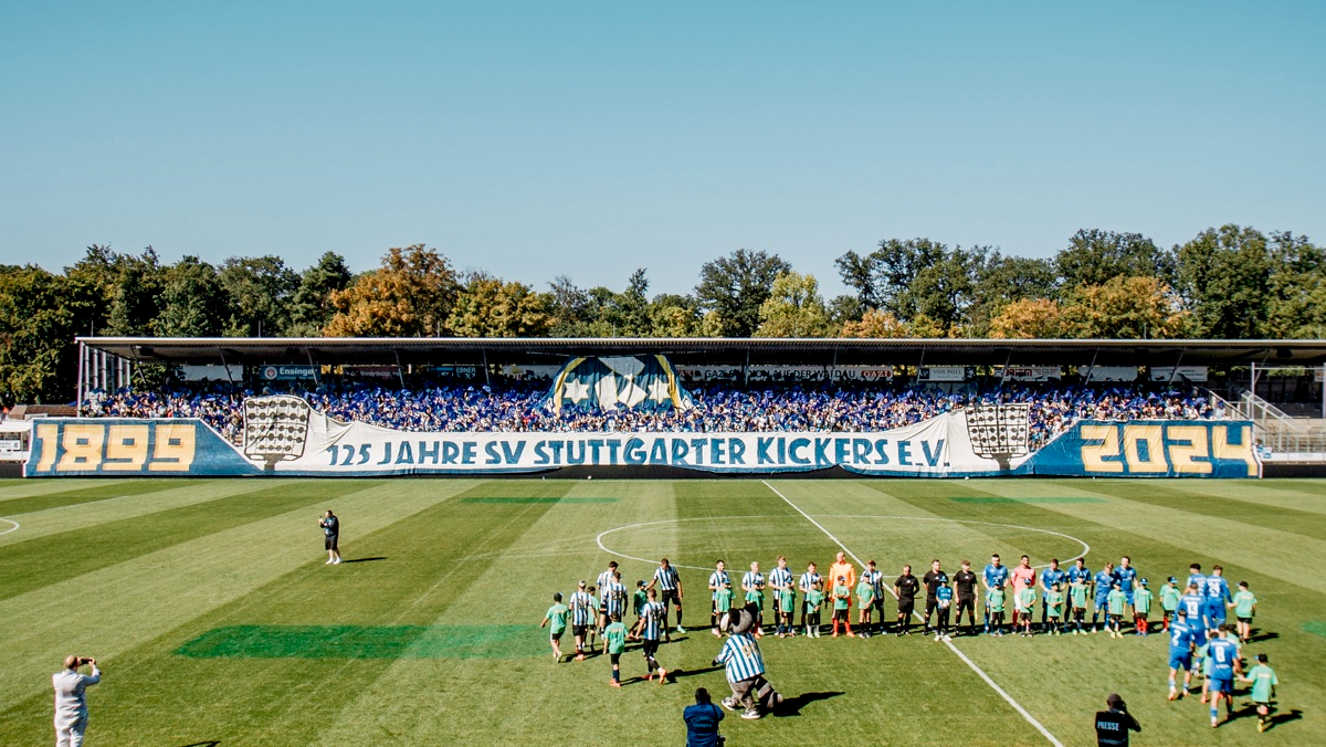 Stuttgarter Kickers auf Platz 59 der Zuschauertabelle 2024/25