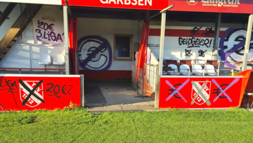 Preis-Proteste: Vandalismus überschattet Partie in der 3. Liga