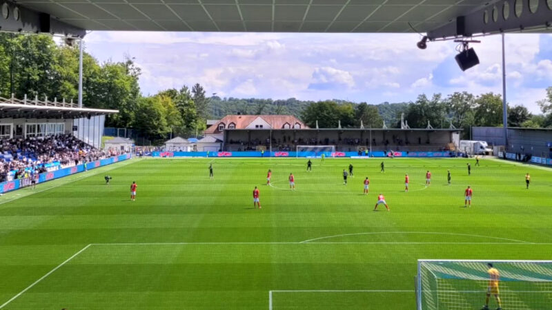 Die Zuschauer beim Spiel zwischen Hoffenheim und Havelse in der 3. Liga.