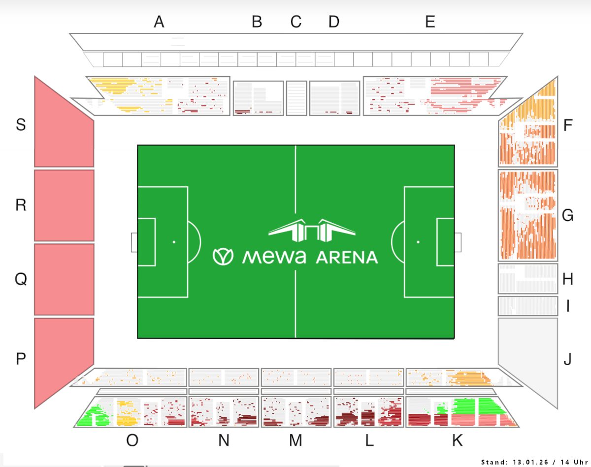 Ticketshop Fußball-Bundesliga Mainz gegen Heidenheim