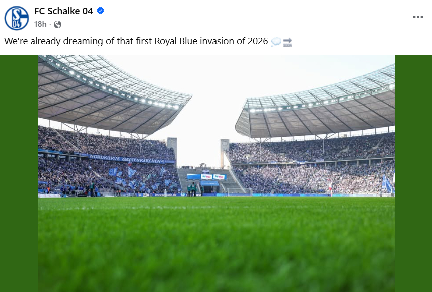 Schalke Post auf Facebook