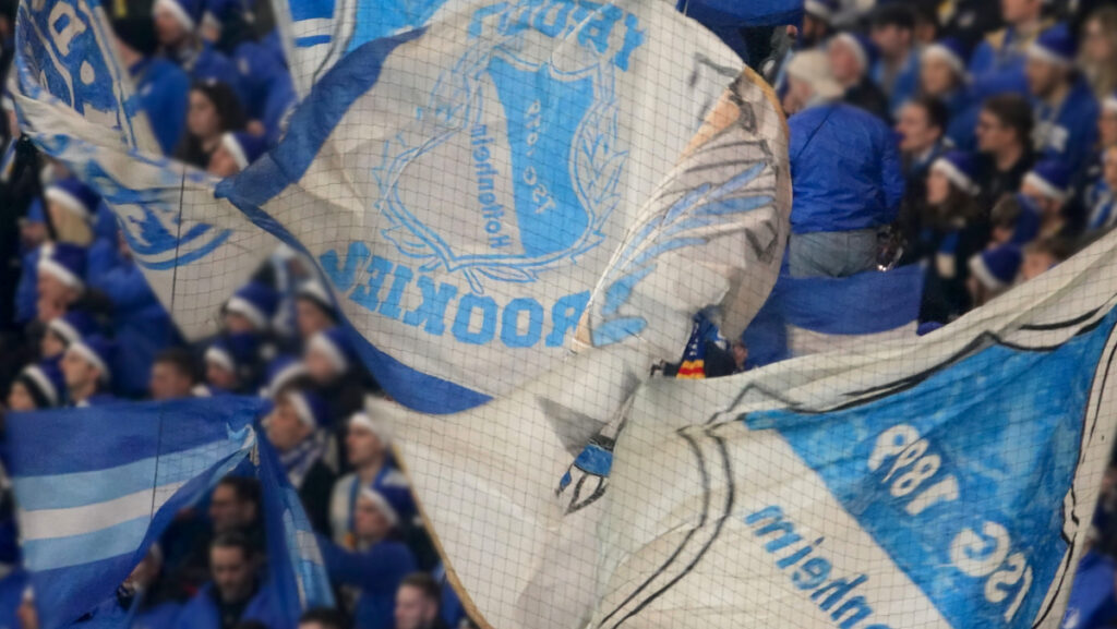 Fans von der TSG Hoffenheim in der 1. Liga