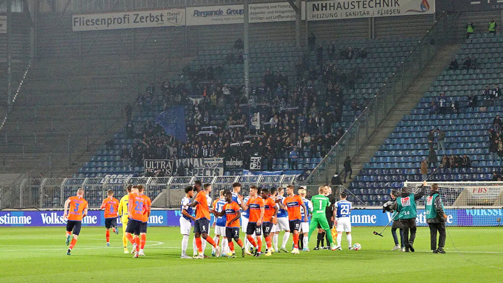 Darmstadt in Magdeburg mit kleinster Gästekulisse seit 2022