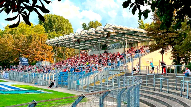 Im Frankenstadion Heilbronn könnte bald der Ball in der 3. Liga rollen