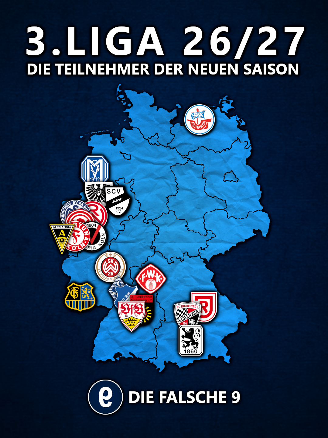 Die Teilnehmer der 3. Liga 2026/27 – Die falsche 9