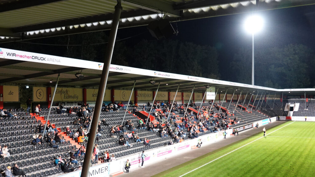 Die Heimspielstätte der Drittligisten Stuttgart II und Großaspach
