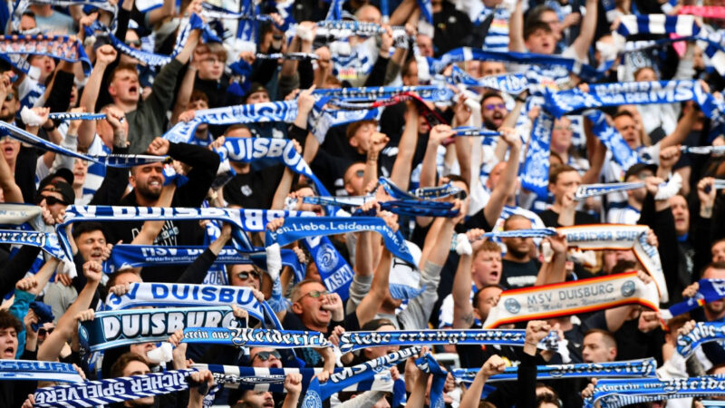 Fans des Drittligisten MSV Duisburg