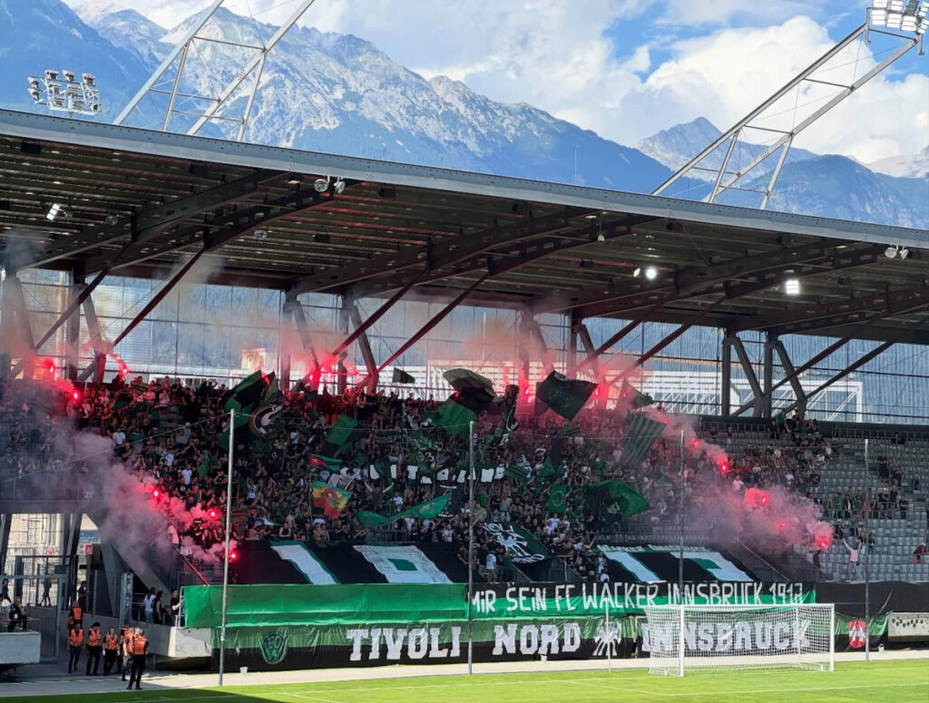 Die Wacker-Fans gegen Viertligist Chemie Leipzig