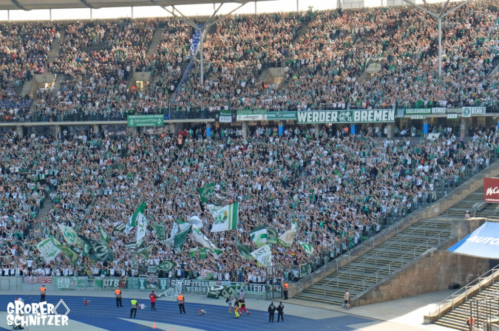 Werder Fans in Berlin