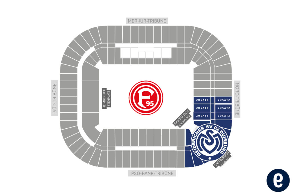 MSV Duisburg erhält diese Blöcke bei Fortuna Düsseldorf