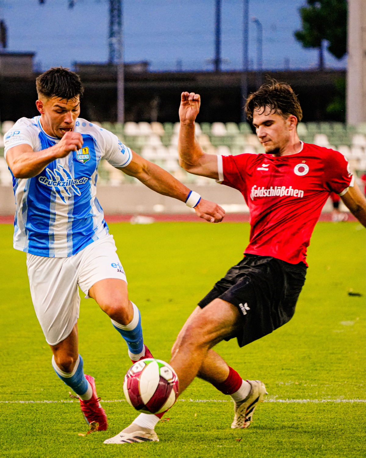 Chemnitzer FC im Sachsenpokal beim Dresdner SC
