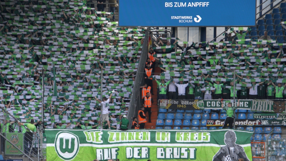 Wolfsburg in Bochum mit mehr Gästefans als in der Bundesliga