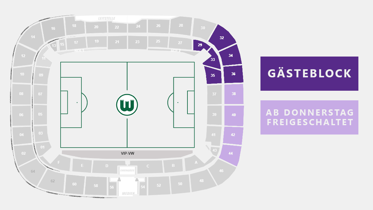 STadionplan VfL Osnabrück VfL WOlfsburg
